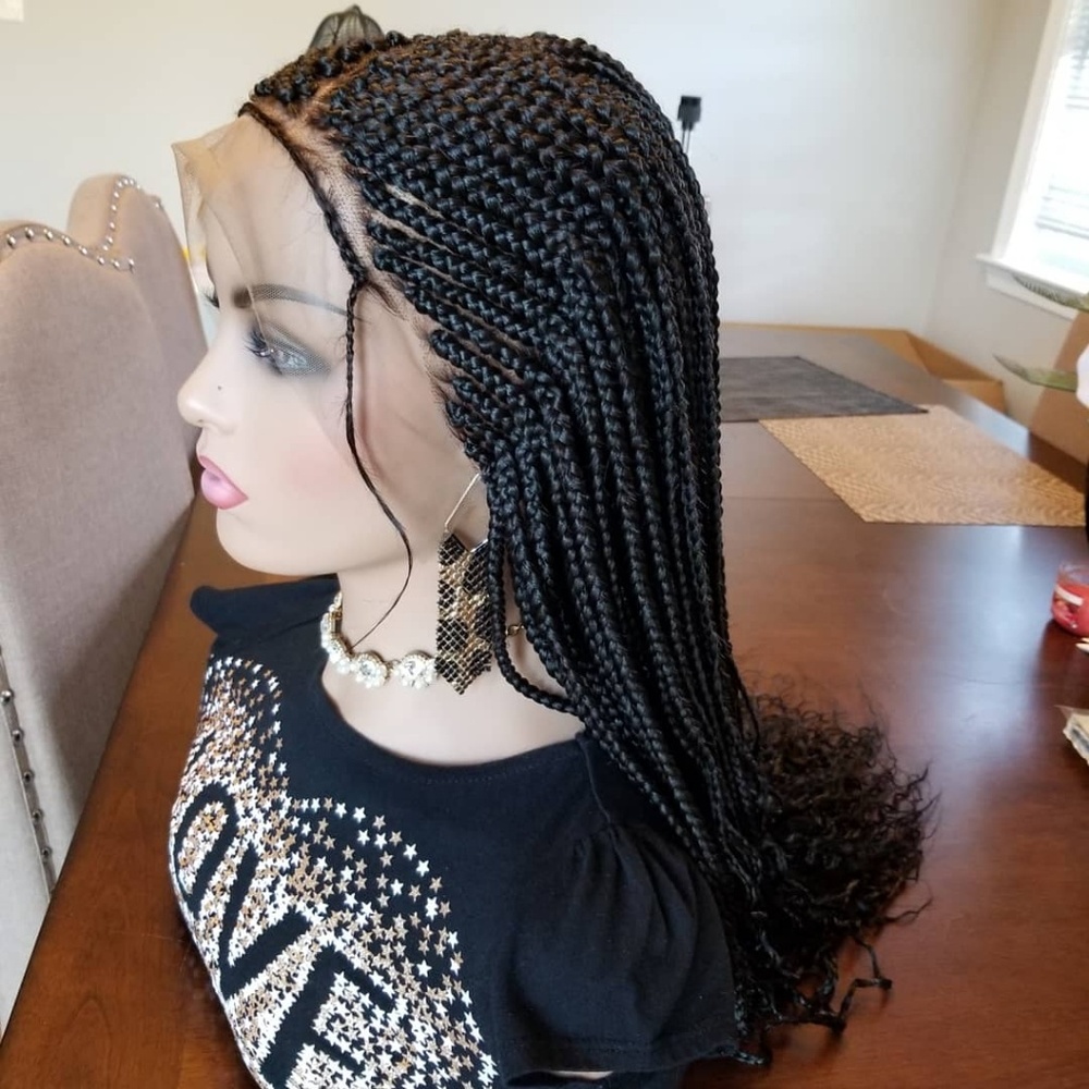 Cornrow frontal braided wig